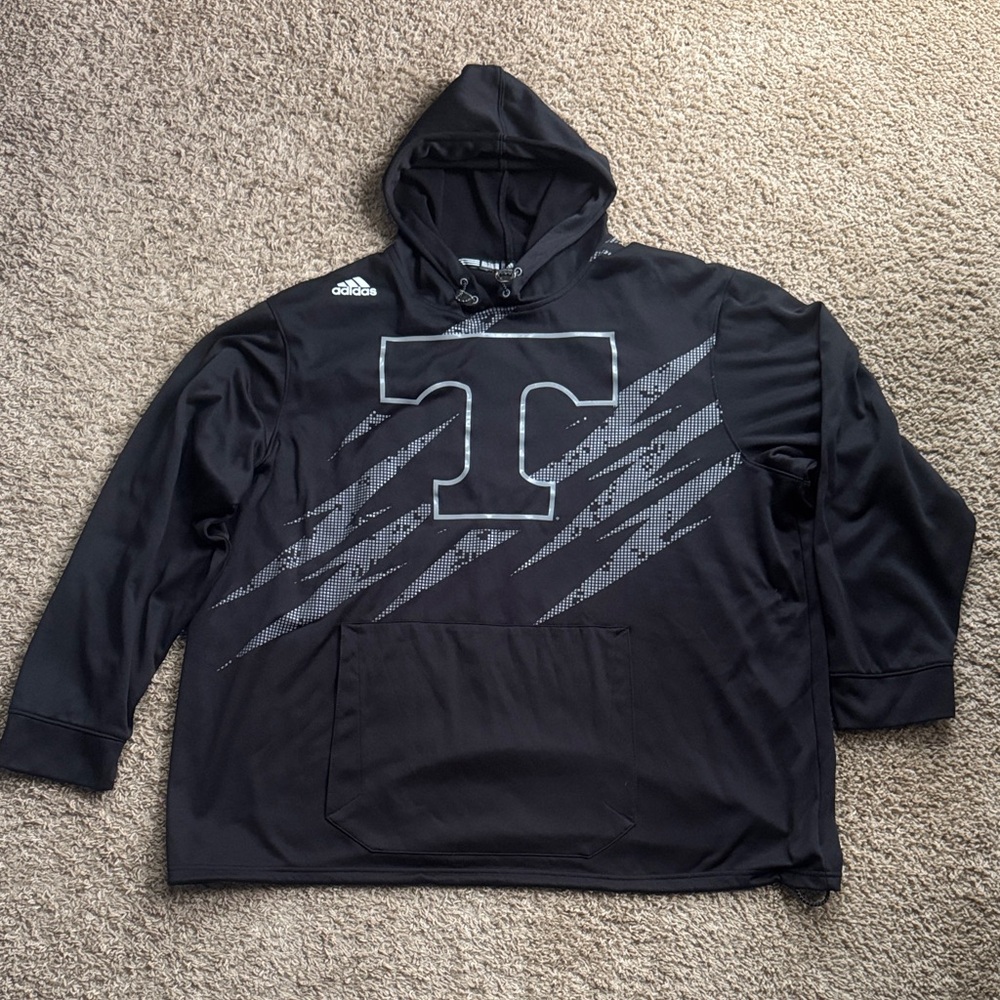 EUC Men’s Adidas University of Tennessee Volunteers Black/Gray Hoodie Size XXL